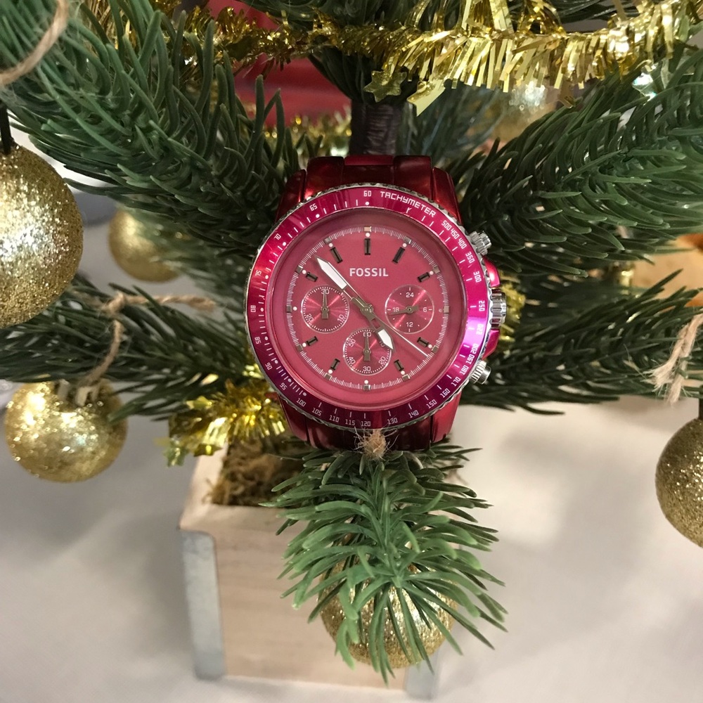 Fossil Chronograph RED